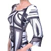 Women's 3/4 Bell Sleeve Genevieve Dress - White Mark - 2 of 3