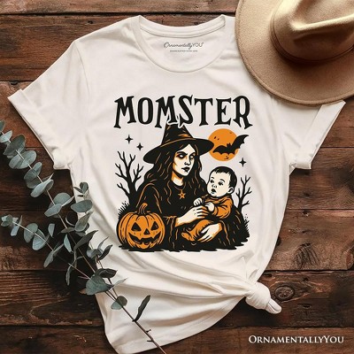 Momster T-Shirt for Spooky Season, Witchy Halloween Tee for Moms| OrnamentallyYou
