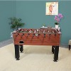 Sunnydaze Indoor Classic Faux Wood Foosball Soccer Game Table with Manual Scorers and Folding Drink Holders - 5' - 4 of 4