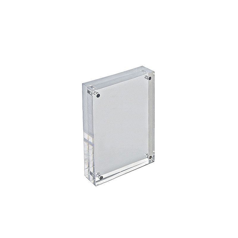 Azar Displays Clear Acrylic Magnetic Photo Frame Block 4" x 6" Vertical/Horizontal, 3 of 7