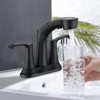 PAGED Bathroom Faucets 2 Handle 4 Inch Bathroom Sink Faucet Vanity Basin Faucet with Pull Out Sprayer - 2 of 4