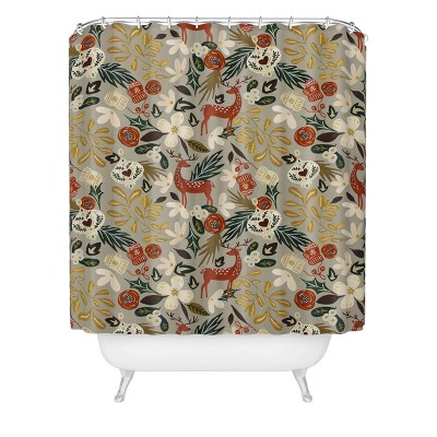 Marta Barragan Camarasa Mushroom Seasonal Shower Curtain Brown - Deny  Designs : Target