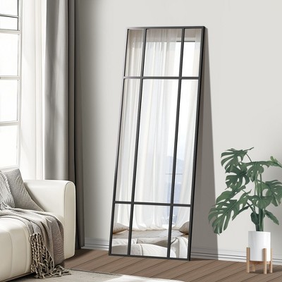 Wooakway Black/Gold Accent Wall Mirror Bathroom/Vanity Mirror Overmantal Mirror Overmantel Mirror for Living Room Bedroom Entryway