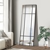 SpassWay Black/Gold Accent Wall Mirror Bathroom/Vanity Mirror Overmantal Mirror Overmantel Mirror for Living Room Bedroom Entryway - 2 of 4