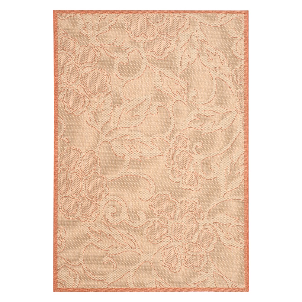 4'X5'7in Katania Outdoor Rug Natural/Terracotta - Safavieh