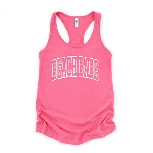Simply Sage Market Women's Beach Babe Varsity Racerback Tank - 1 of 2