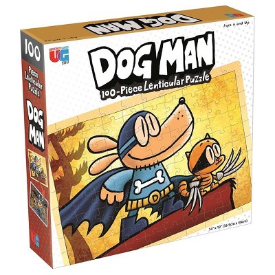 University Games Dog Man Adventures 100 Piece Lenticular Jigsaw Puzzle