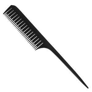 Unique Bargains Plastic Long Tail Tip Comb Black 0.12'' - 1 of 4