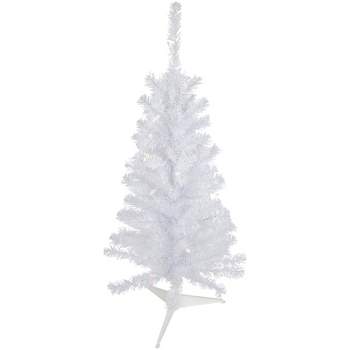 Northlight 3' Pre-Lit Woodbury White Pine Slim Artificial Christmas Tree, Clear Lights
