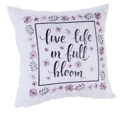 The Lakeside Collection Meadow Cotton Quilted Bedding Ensemble - Embroidered Pillow