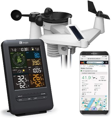 Logia 7-in-1 Indoor & Outdoor Wireless Weather Forecast Station : Target