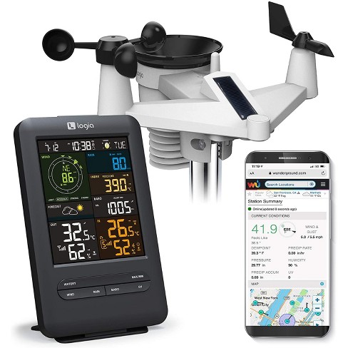 7-in-1 Wireless Weather Station with Wi-Fi® and Solar Panel – Logia Weather  Stations