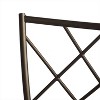 Set of 3 Camilla Adjustable Swivel Barstool Quarter Cross Back Peat Brown - Inspire Q: Microfiber Upholstery, Metal Frame - 4 of 4