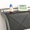 Wapiti Racer Car Youth Bed Silver/Gun Metal - miBasics - 3 of 4