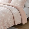 Sapphtopaz Comforter Set Bedding Crushed Velvet Reversible Quilt Set Comforter, Pillow Shams, Machine Washable - 4 of 4