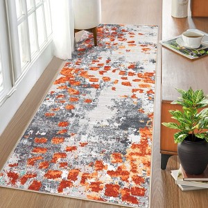 Washable Modern Abstract Living Room Rugs, Soft Non Slip Low Pile Floor Carpet for Bedroom Dining Room Office - 1 of 4