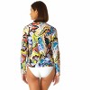 Anne Cole - Women's Long Sleeve Zip Front Rash Guard Top - image 2 of 4