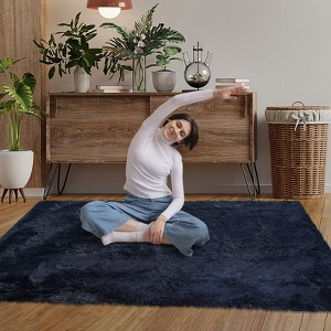 Luxury Shag Area Rugs for Living Room Bedroom Non-Slip Fluffy Soft Shaggy Rug Carpet Indoor Plush 8x10 Rug for Kids Play Room Nursery Home Dorm Decor - 1 of 4