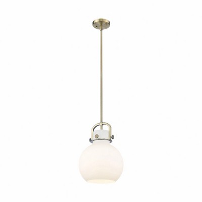 Innovations Lighting Newton Sphere 1 - Light Pendant in  Brushed Brass