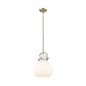 Innovations Lighting Newton Sphere 1 - Light Pendant in  Brushed Brass - 1 of 1