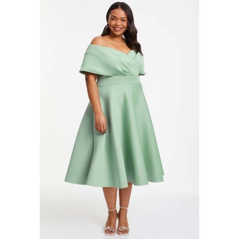 City Vibe Scuba Skater Dress | Dillard's