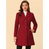 INSPIRE CHIC Women's Single Breasted Notched Lapel Long Winter Coats - 2 of 4