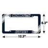 Monmouth Hawks Corner Stripes License Plate Tag Frame - 4 of 4