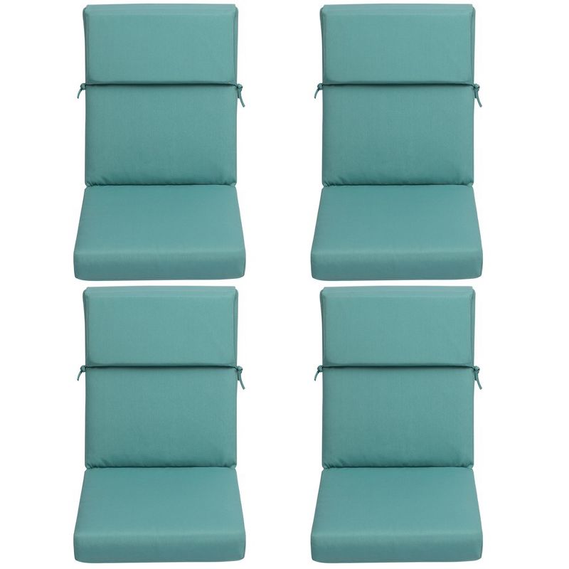 Aoodor Indoor Outdoor High Back Chair Cushions Replacement Set of 4, 2 of 5