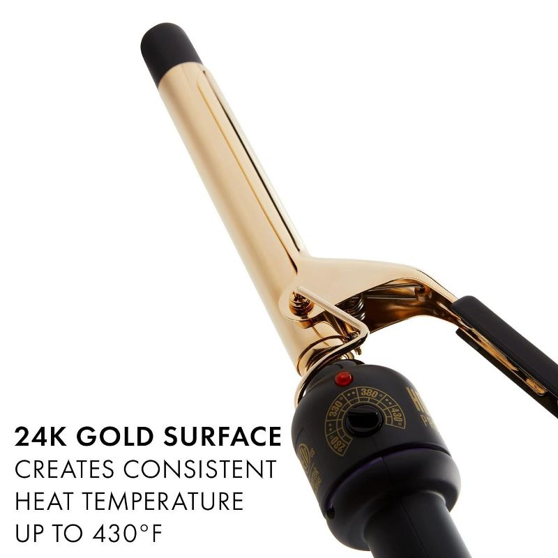 HOT TOOLS Pro Artist 24K Gold Curling Iron | Long Lasting, Defined Curls (3/4 inch) 24K Gold Curling Iron / Wand - Model 1101, 3 of 9