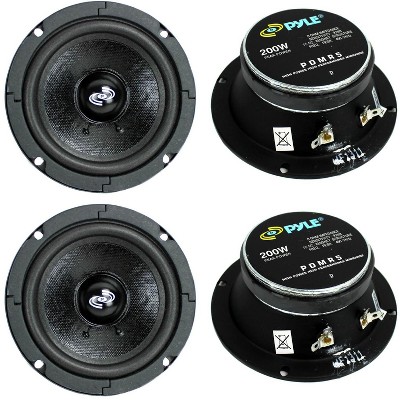 4) Pyle Pro PDMR5 5" 800W Car DJ/Home Mid Bass MidRange Speakers Drivers Audio