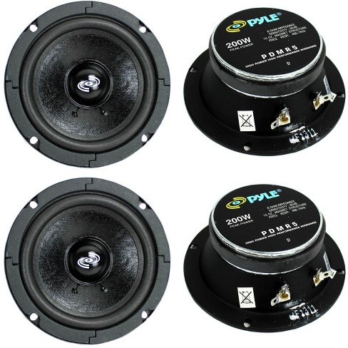 Pyle Ph391 Single 4 X 10-inch Midrange Vehicle Automotive Audio Tweeter  Horn Driver 200 Watt Peak Power And 8 Ohm Impedance, Black (2 Pack) : Target