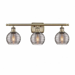 Athens Deco Swirl - 3 Light Bath Vanity In Industrial Style-11 Inches Tall and 26 Inches Wide - 1 of 1