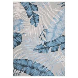 Area Rug Machine Washable Low Pile Non Slip Rugs Palm Tree Leaf Area Rug Foldable Stain Resistant Indoor Carpet for Living Room Bedroom Dining Room - 1 of 4