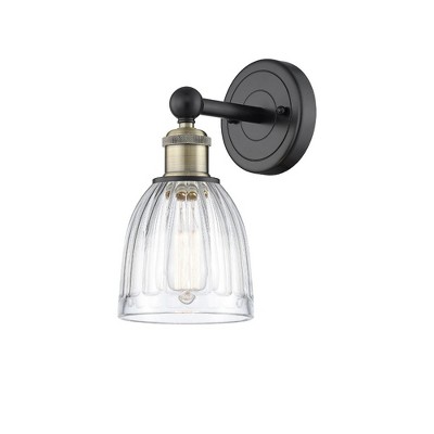 Innovations Lighting Brookfield 1 - Light Sconce In Black Antique Brass ...
