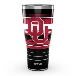 NCAA Oklahoma Sooners 30oz Hype Stripes Stainless Steel Tumbler - 1 of 4