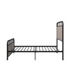 Racxily Twin Upholstered Bed Frame, Linen Fabric Headboard & Footboard with Metal Platform - 2 of 4