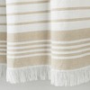 Lush Décor Nantucket Yarn Dyed Cotton Blend Tassel Fringe Window Curtain Panels Taupe 40X95 Set - 3 of 4