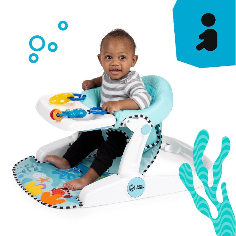 Baby Einstein Ocean Explorers Sea of Support 2-in-1 Sit-Up Infant Floor Seat, 4 of 23