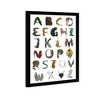 Wynwood Studio 15" x 21" Animal Alphabet Animals Framed Art Print : Modern Zoo Wall Decor, Vertical Layout - 2 of 4