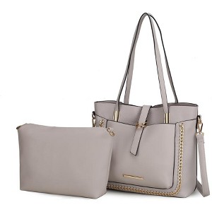 MKF Collection Raya Vegan Leather Women’s Shoulder Bag with Crossbody Pouch by Mia K - 1 of 4