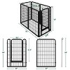 Yaheetech 6 Panels Dog Playpen Panels Metal Dog Cat Exercise Barrier, Black - 3 of 4