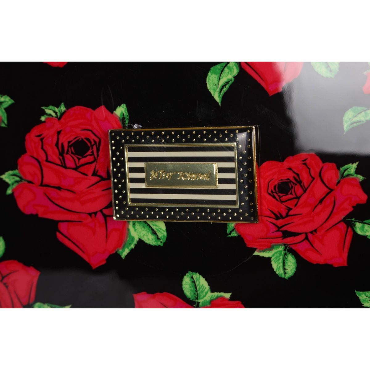Betsey Johnson Expandable Hardside Medium Checked Spinner Suitcase - thumbnail 5
