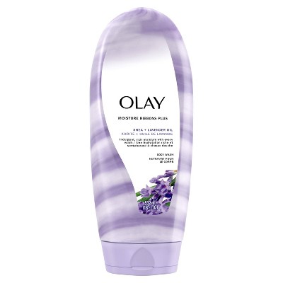 Olay Moisture Ribbons Plus Shea + Lavender Oil Body Wash - 18 fl oz