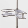 Steel Corner Tension Pole Caddy Nickel - Room Essentials™ : Target