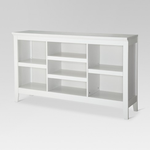 32 Carson Horizontal Bookcase With Adjustable Shelves White