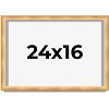 PosterPalooza | Minimalist Shadow Box Brown Picture Frame - UV Acrylic, Backing Board, Hanging Hardware - 2 of 4