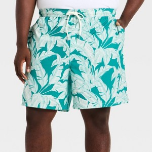 Men's 7'' Swim Trunks with Boxer Brief Liner - Goodfellow & Co™ - 1 of 3