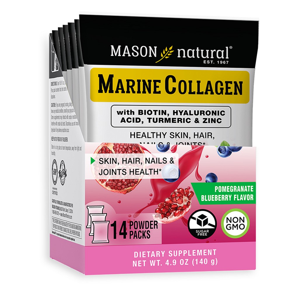 Photos - Vitamins & Minerals Mason Natural Marine Collagen Powder Stick Packs - 14ct 