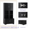 NicBex 67 Inch Tall Bathroom Storage Cabinet,Large Storage Cabinet with 4 Doors and Open Shelves - 4 of 4