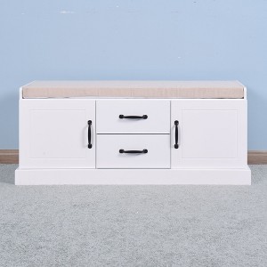 NicBex 38.98" Storage Bench Modern Wooden Entryway Shoe Cabinet for Bedroom, Entryway - 1 of 4